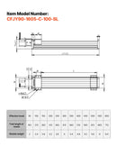 VEVOR lineārās kustības galda aktuators, efektīvais gājiens 100 mm, lodveida skrūves CNC lineārās kustības vadotne ar dubulto optisko asi, C7 augstas precizitātes klase, gultņu slīdošais bloks ar manuālu rokas ratu, X Y Z asīm