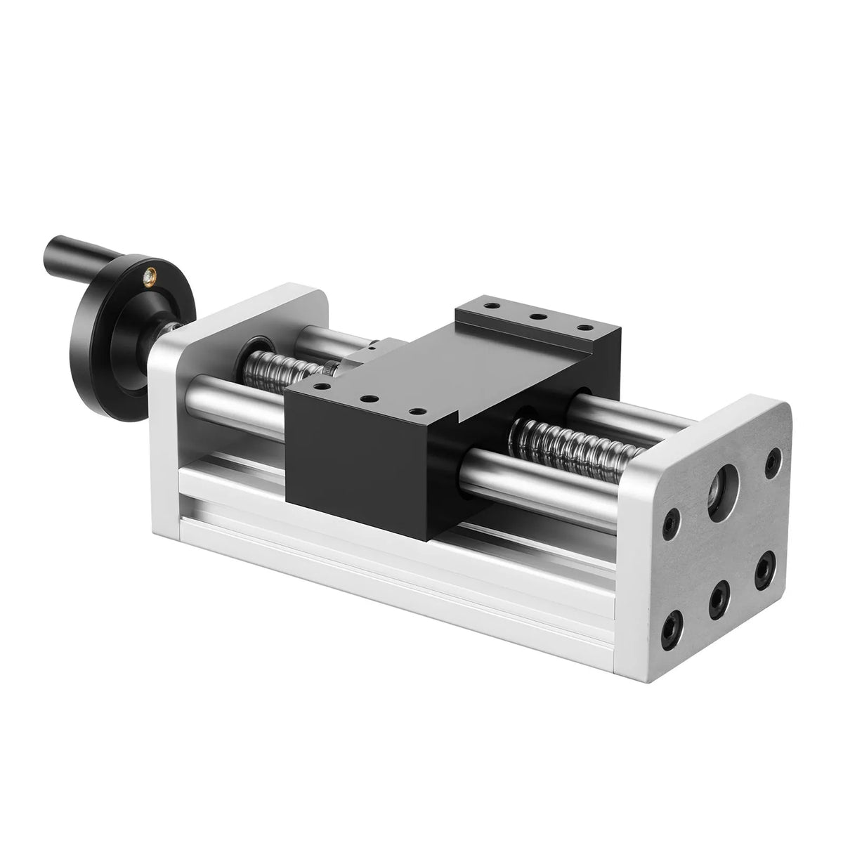 VEVOR Linear Motion Table 100 mm with Ball Screw, Dual Optical Axis and Manual Hand Wheel, C7 Precision