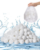 VEVOR baseina filtra bumbiņas smilšu filtriem, 0,7 kg, atkārtoti lietojamas poliestera šķiedras filtra bumbiņas ar mazgāšanas maisu, peldbaseiniem, virszemes baseiniem un akvārijiem