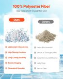 VEVOR baseina filtra bumbiņas smilšu filtriem, 0,7 kg, atkārtoti lietojamas poliestera šķiedras filtra bumbiņas ar mazgāšanas maisu, peldbaseiniem, virszemes baseiniem un akvārijiem