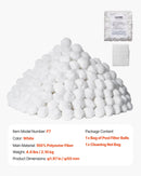 VEVOR baseina filtra bumbiņas smilšu filtriem, 2 kg, atkārtoti lietojamas poliestera šķiedras filtra bumbiņas ar mazgāšanas maisu, peldbaseiniem, virszemes baseiniem un akvārijiem