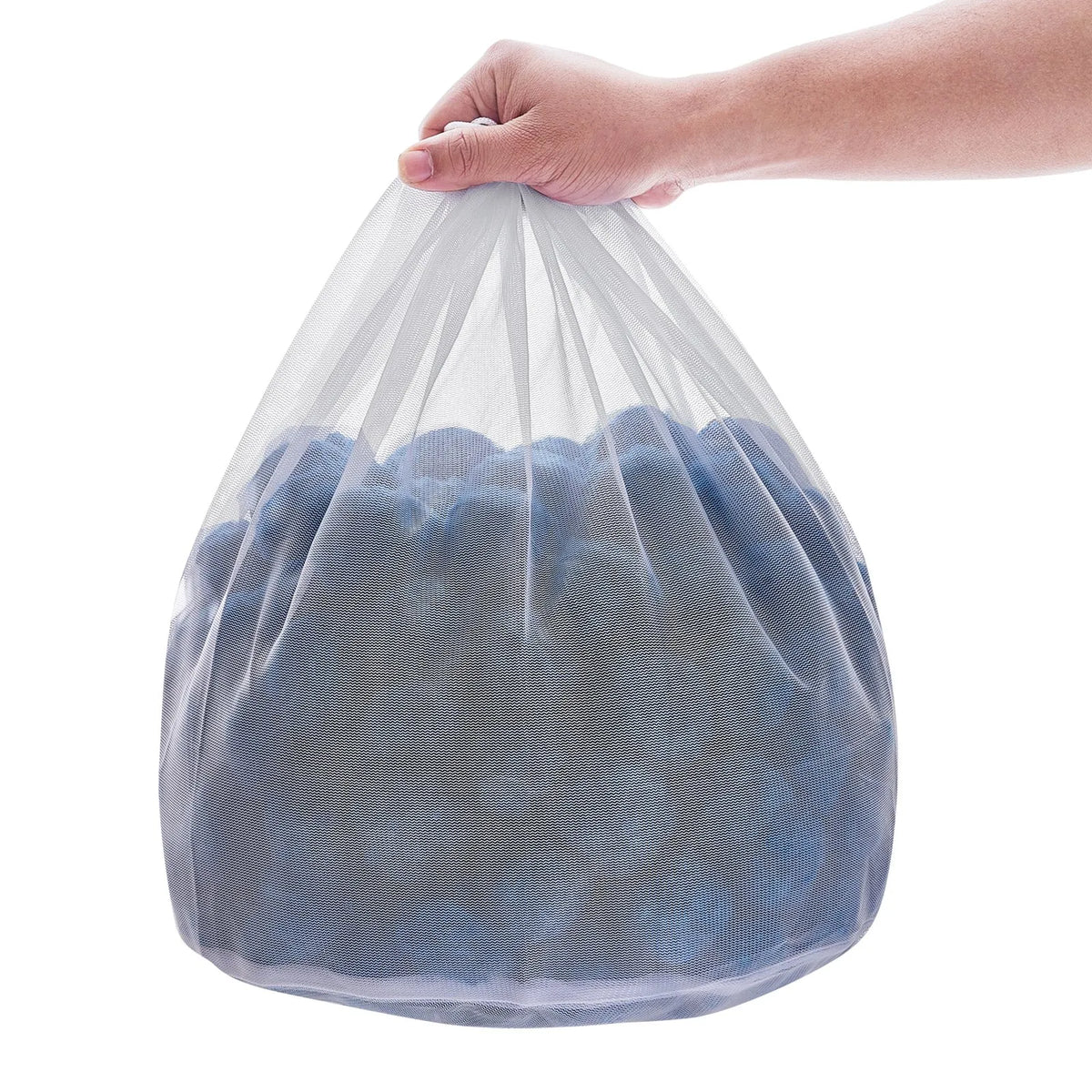 VEVOR Pool Filter Balls for Sand Filters, 1.8 kg, Reusable Blue Polyester Fibre Filter Media with Washing Bag, for Swimming Pools, Aquariums and Above Ground Pools