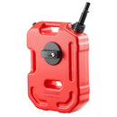 VEVOR degvielas kanna 10 l, plakana pārnēsājama degvielas tvertne ar uzgali un slēdzamu stiprinājumu, plūsmas ātrums līdz 15 l/min, hermētiska un droša, paredzēta automobiļiem, motocikliem, ATV un UTV, sarkana