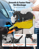 VEVOR degvielas kanna 5 l, plakana pārnēsājama degvielas tvertne ar uzgali un slēdzamu stiprinājumu, plūsmas ātrums līdz 15 l/min, hermētiska un droša, paredzēta automobiļiem, motocikliem, ATV un UTV, melna