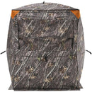 Medību slēpnis 2-3 personām ar termoizolāciju, trijkāja krēslu un pārnēsājamo somu, portatīva maskēšanās telts, izturīgs slēpnis ar kluso rāvējslēdzēja durvju un logu dizainu, piemērots briežu un tītaru medībām.