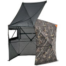 Medību slēpnis 6–7 personām, 288° piecu sānu caurredzamamaskēšanās telts ar pārnēsājamu somu, izturīgs un kluss patvērums ar rāvējslēdzēja durvīm un logiem, piemērots briežu un tītaru medībām