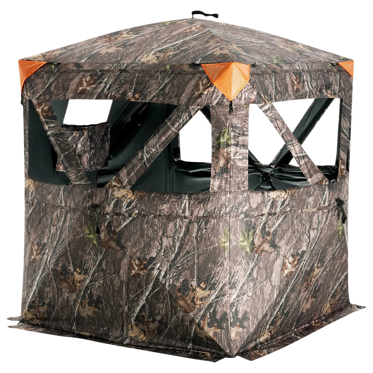 Hunting blind 270° with transparent construction and 3 window mesh, suitable for 1–2 persons