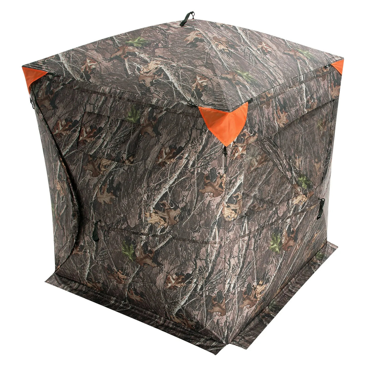 Hunting blind with 270° transparent mesh and 3 windows for 2–3 persons