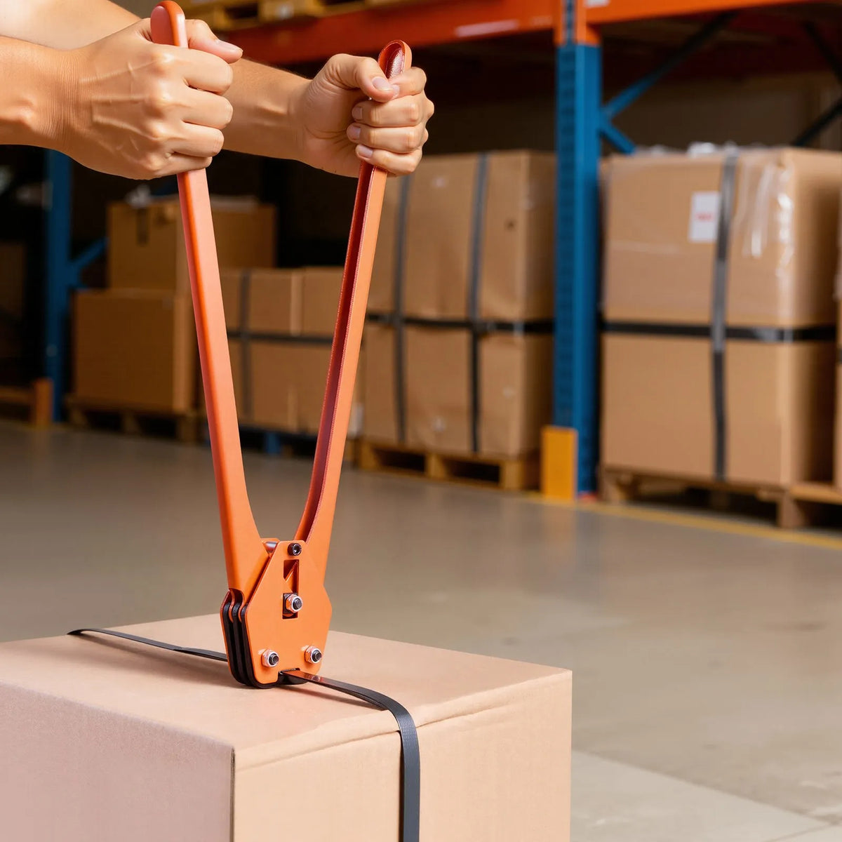 VEVOR Pallet Strapping Kit with Tensioning and Sealing Tool, 610 m PET Tape, 600 Metal Seals, 200 Corner Protectors, Plastic Packaging Set for Warehouse, Transport and Home