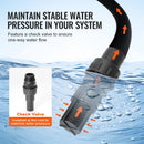 VEVOR virszemes ūdens sūknis ar spiedtvertni 745 W (1 ZS), 63 l/min, pacēlums 50 m, spiediena slēdzis 1,4–2,8 bar, termoplastiska sūkņa galva, piemērots mājas, dārza un zāliena laistīšanai