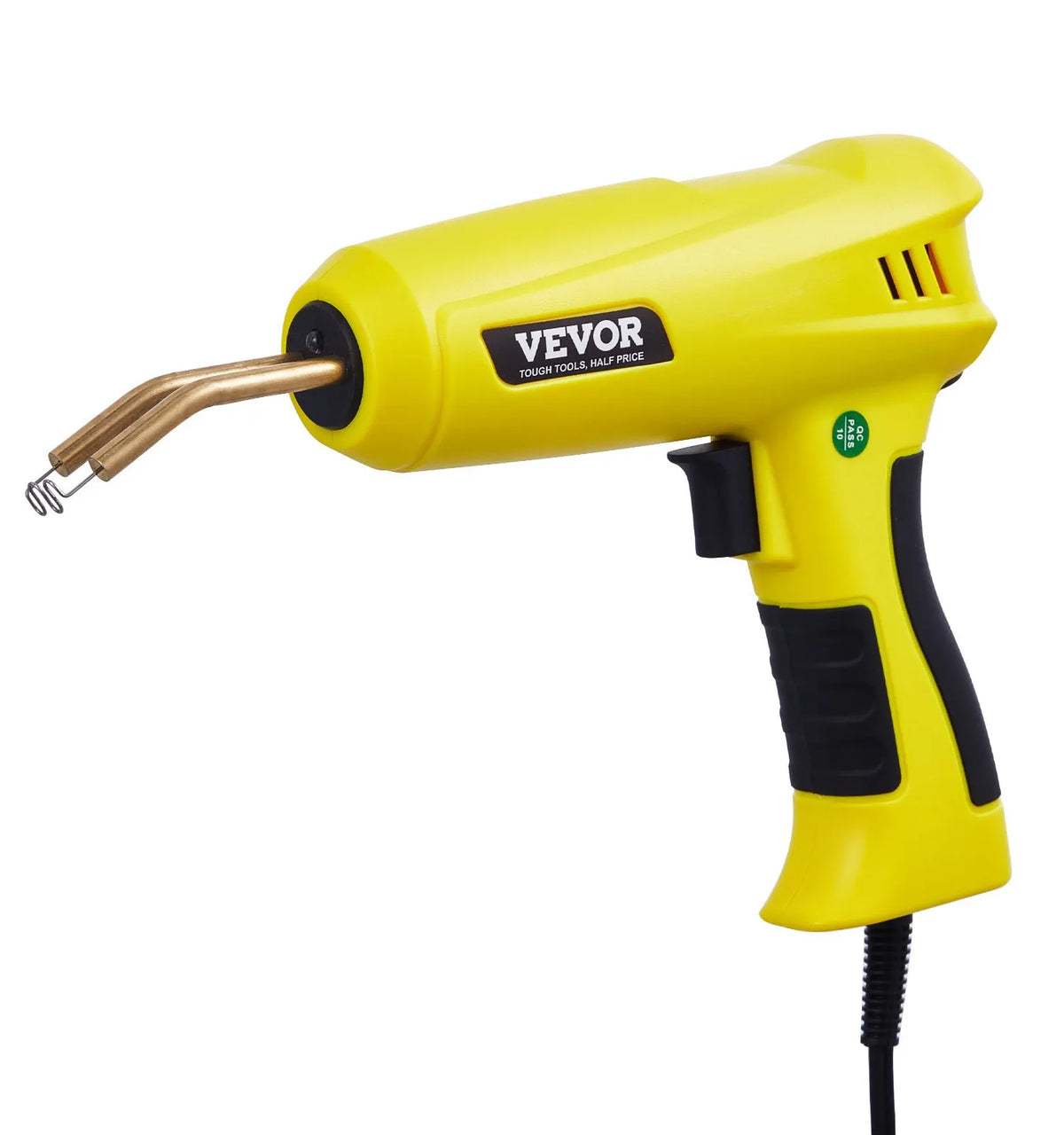 VEVORi 220 W plastiku keevituskomplekt 1200 kuumklambri ja 76 keevitusvarrastega, professionaalne plastiku keevituspüstol LED-valgustuse ja kaitsva kohvriga, mänguasjade ja kajakite remondiks