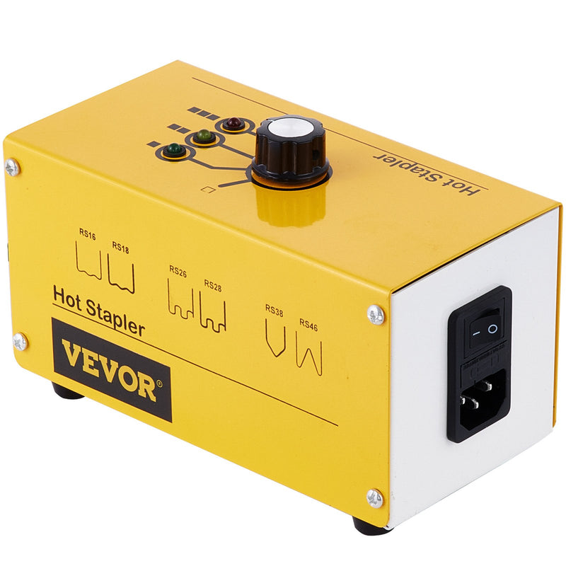 VEVOR 220 V plastmasas metināšanas aparāts ar karsto skavotāju un 600 skavām, 3 siltuma režīmi, plastmasas remonta komplekts