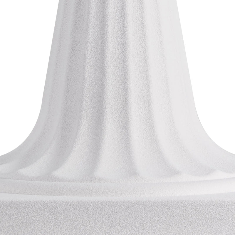 Plastmasas puķu podi, 25 × 42 см, 2 габ., balti, klasiskie ziedu podi iekštelpām un āra dekoram, piemēroti terasei, balkonam, dārzam, mājai, kāzām un pasākumiem