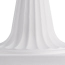 Plastmasas puķu podi, 25 × 42 см, 2 габ., balti, klasiskie ziedu podi iekštelpām un āra dekoram, piemēroti terasei, balkonam, dārzam, mājai, kāzām un pasākumiem