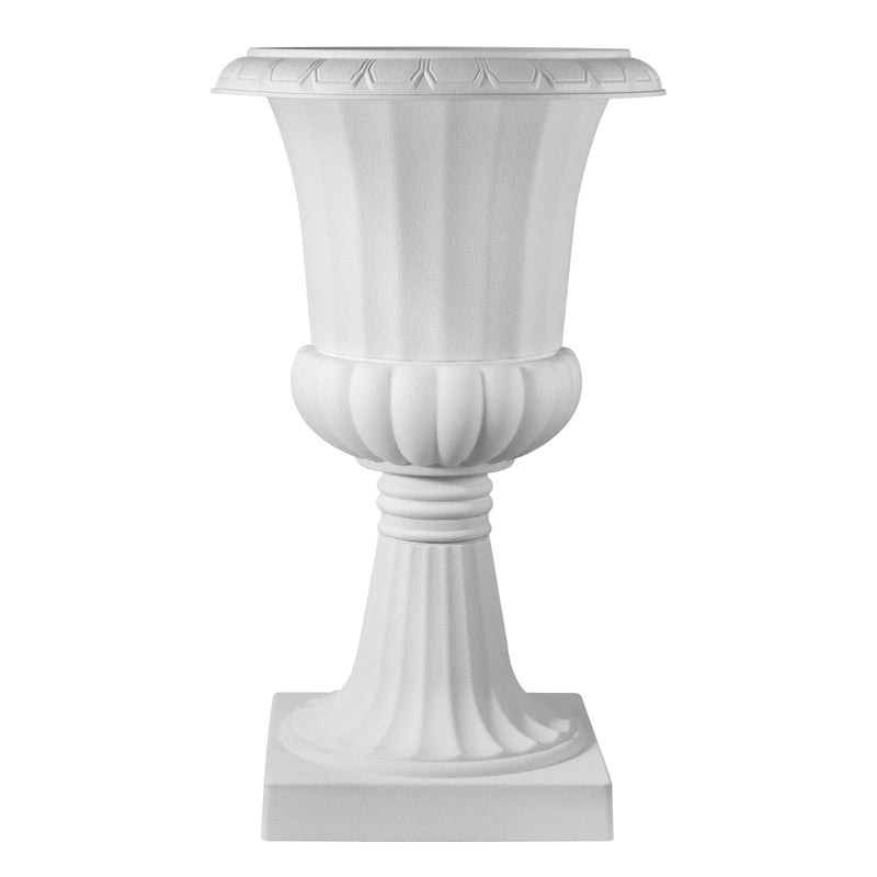 Plastmasas puķu podi, 40 × 67 см, 2 габ., balti, klasiskie ziedu podi iekštelpām un āra dekoram, piemēroti terasei, balkonam, dārzam, mājai, kāzām un pasākumiem