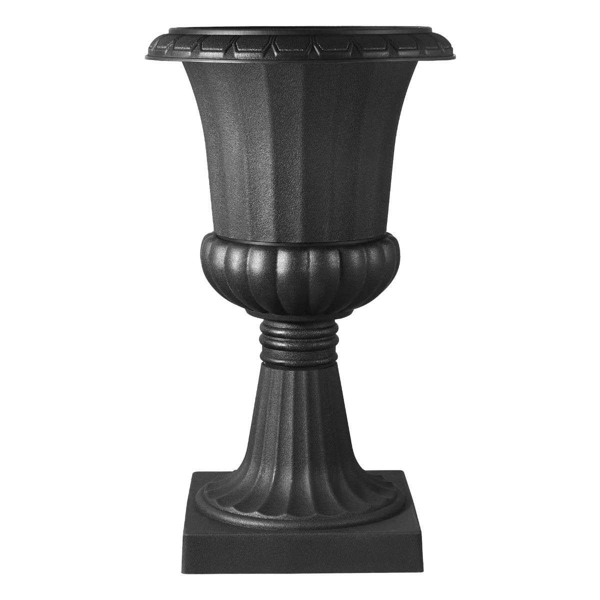 VEVOR Plastic Urn-Style Flower Pots 40 × 67 cm, 2 pcs, Classic Black Flower Pots for Indoor and Outdoor, Decorative Pots for Garden, Balcony, Terrace, Home Entrance, Weddings and Events