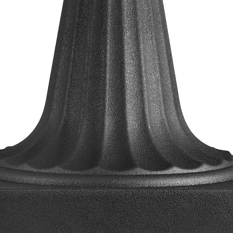 Plastmasas puķu podi, 40 × 67 см, 2 габ., melni klasiskie podi ieejas, terases, balkona, dārza, mājas vai pasākumu dekorēšanai iekštelpās un ārā