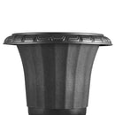 Plastmasas puķu podi, 40 × 67 см, 2 габ., melni klasiskie podi ieejas, terases, balkona, dārza, mājas vai pasākumu dekorēšanai iekštelpās un ārā