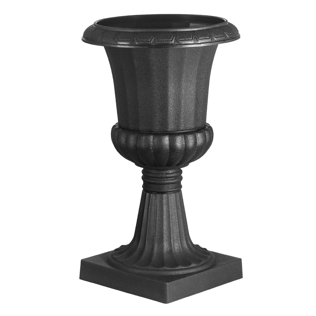VEVOR Plastic Urn-Style Flower Pots 40 × 67 cm, 2 pcs, Classic Black Flower Pots for Indoor and Outdoor, Decorative Pots for Garden, Balcony, Terrace, Home Entrance, Weddings and Events