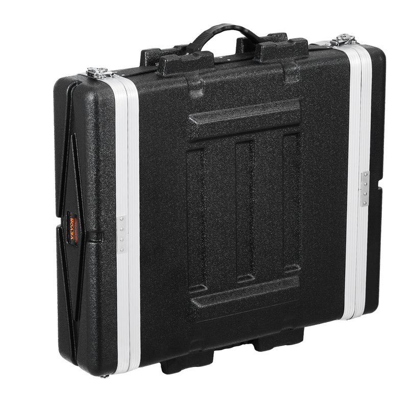 VEVOR 2U 19 collu servera statīva koferis ar 48,3 cm dziļumu, ABS korpuss un rokturis