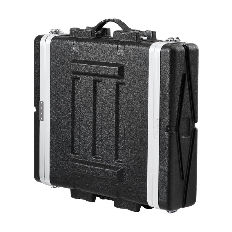 VEVOR 2U 19 collu servera statīva koferis ar 48,3 cm dziļumu, ABS korpuss un rokturis