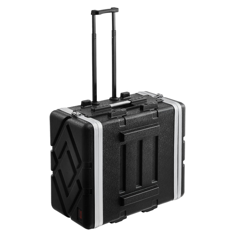 VEVOR 6U servera statnis, 48,3 cm dziļums, ABS korpuss, ar rokturi