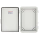 VEVOR āra elektrības sadales kārba 430 × 330 × 180 mm, ABS plastmasas elektriskā aizsargkārba ar eņģu vāku un nerūsējošā tērauda aizdari, IP67 putekļu un ūdensizturīga, paredzēta āra elektroinstalācijas projektiem - ZEMLETES.LV