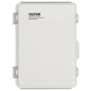 VEVOR āra elektrības sadales kārba 430 × 330 × 180 mm, ABS plastmasas elektriskā aizsargkārba ar eņģu vāku un nerūsējošā tērauda aizdari, IP67 putekļu un ūdensizturīga, paredzēta āra elektroinstalācijas projektiem - ZEMLETES.LV
