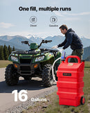 VEVOR 61 litru VEVOR degvielas konteiners ar 12 V elektrisko pārsūknēšanas sūkni