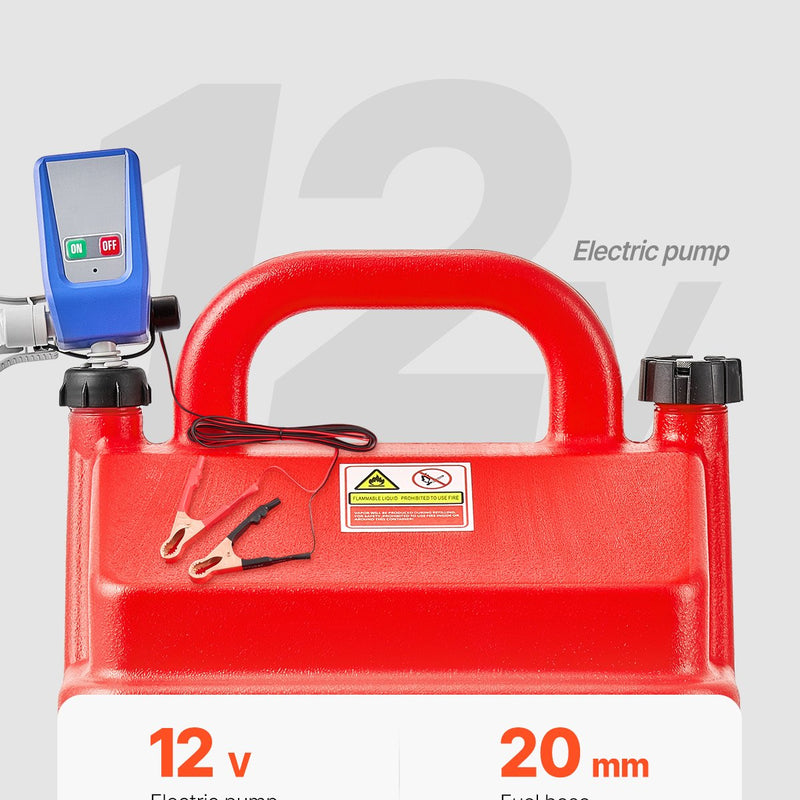 VEVOR 61 litru VEVOR degvielas konteiners ar 12 V elektrisko pārsūknēšanas sūkni
