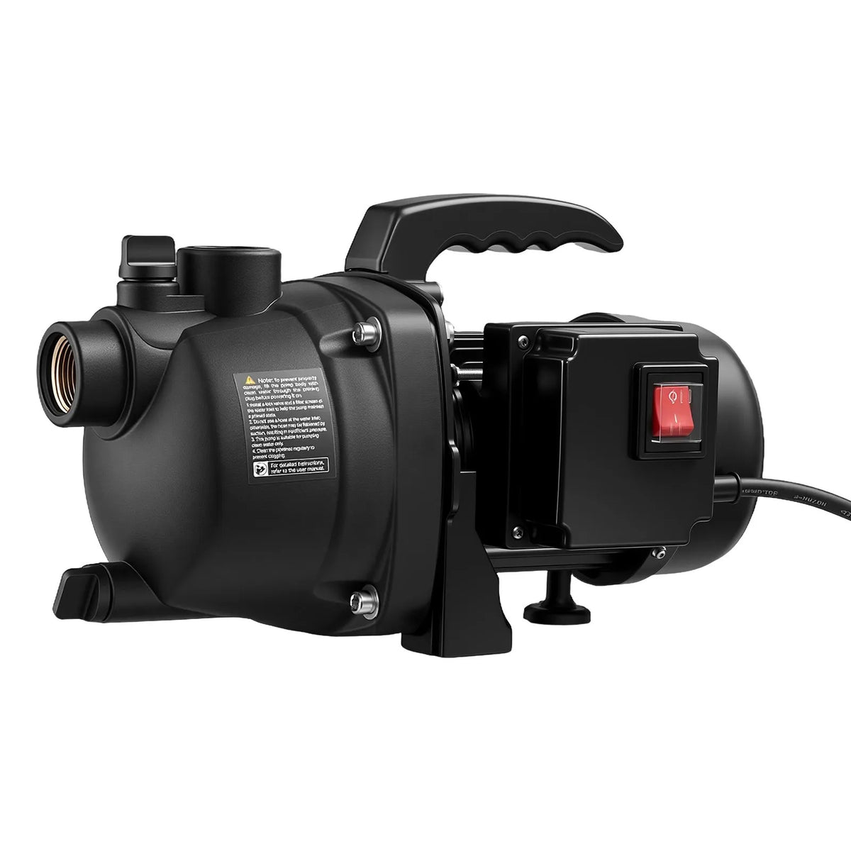 VEVOR seklās akas strūklas sūknis 800 W, 230 V, 3300 l/h maksimālā plūsma, PP dārza sūknis ar 8 m sūkšanas augstumu, termiskā aizsardzība, dārza apūdeņošanai un zāliena laistīšanai - ZEMLETES.LV