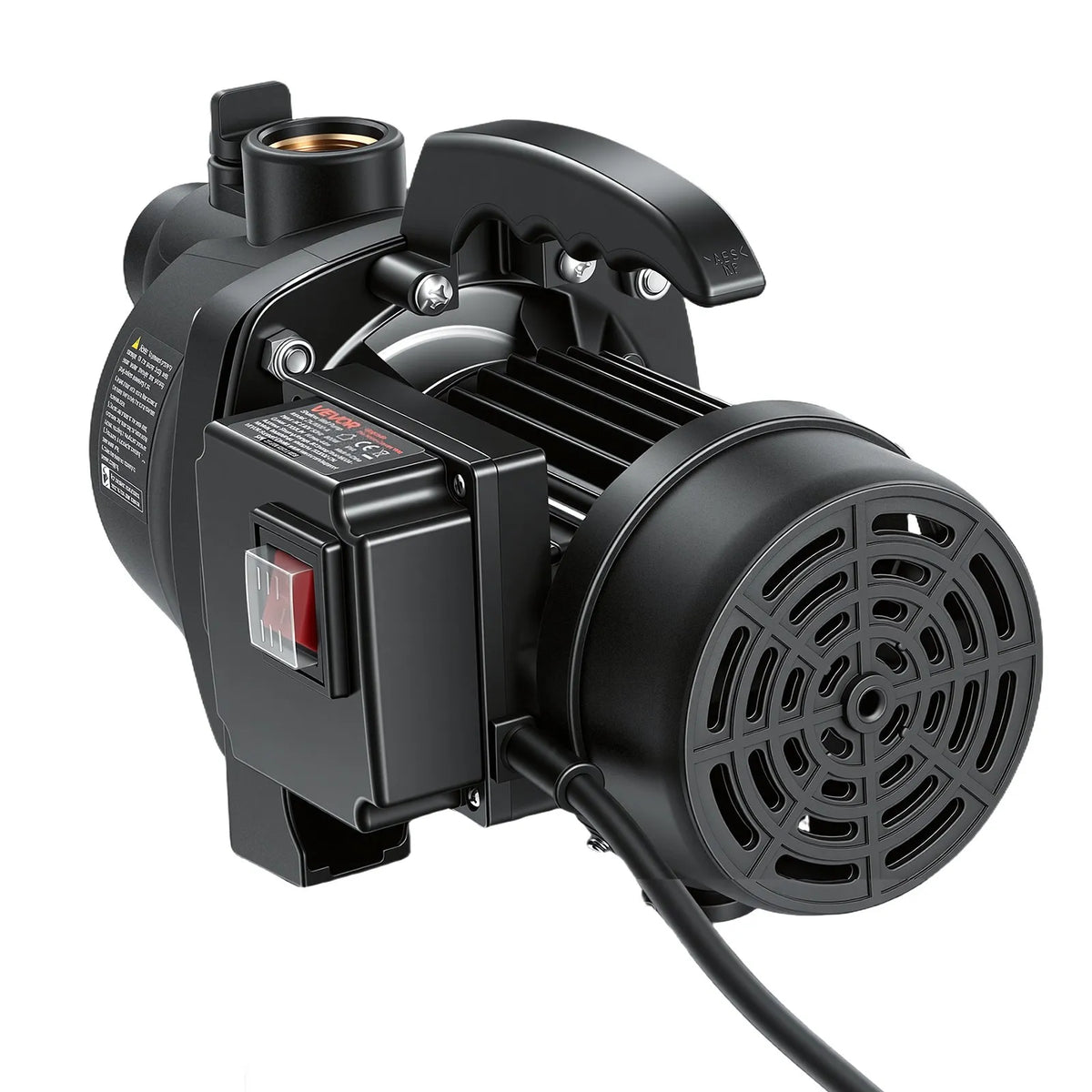 VEVOR seklās akas strūklas sūknis 800 W, 230 V, 3300 l/h maksimālā plūsma, PP dārza sūknis ar 8 m sūkšanas augstumu, termiskā aizsardzība, dārza apūdeņošanai un zāliena laistīšanai - ZEMLETES.LV