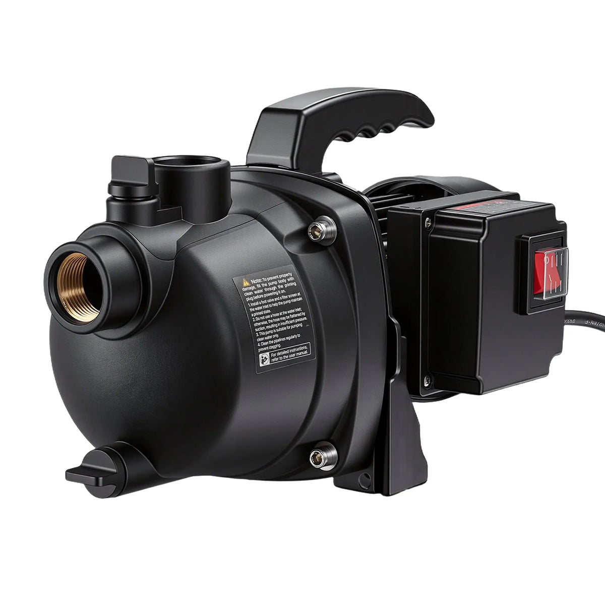 VEVOR seklās akas strūklas sūknis 800 W, 230 V, 3300 l/h maksimālā plūsma, PP dārza sūknis ar 8 m sūkšanas augstumu, termiskā aizsardzība, dārza apūdeņošanai un zāliena laistīšanai - ZEMLETES.LV
