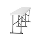 VEVOR 183 cm Plastmasas Saliekamais Sols Piknikiem, Kempingam un Dārzam, Balts