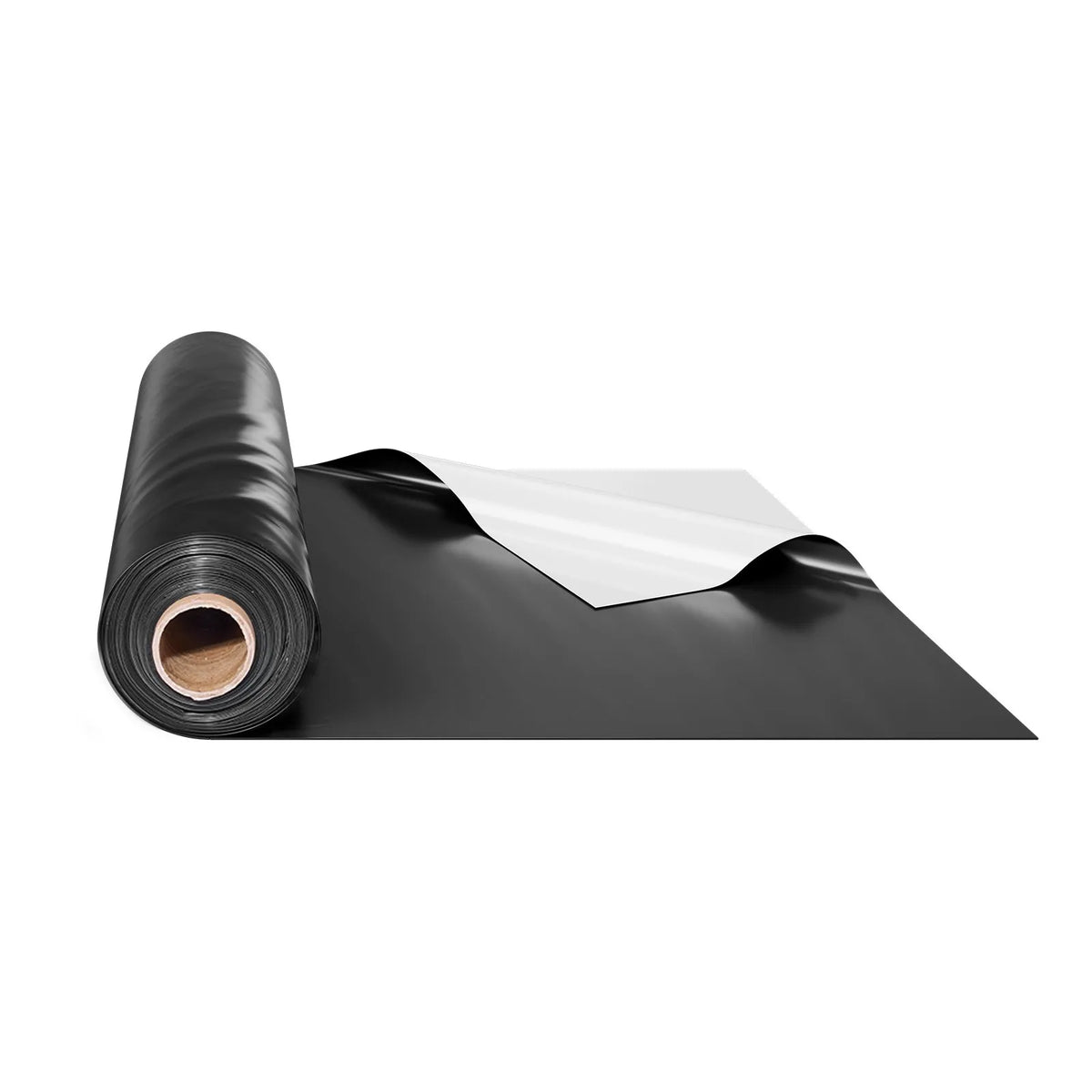 VEVOR 0,25 mm bieza plastmasas plēve 3,05 x 30,48 m, pastiprināts polietilēna pārklājums, krāsošanas aizsargplēve un pagrīdes tvaika barjera, melnbalta divpusēja, daudzfunkcionāla - ZEMLETES.LV