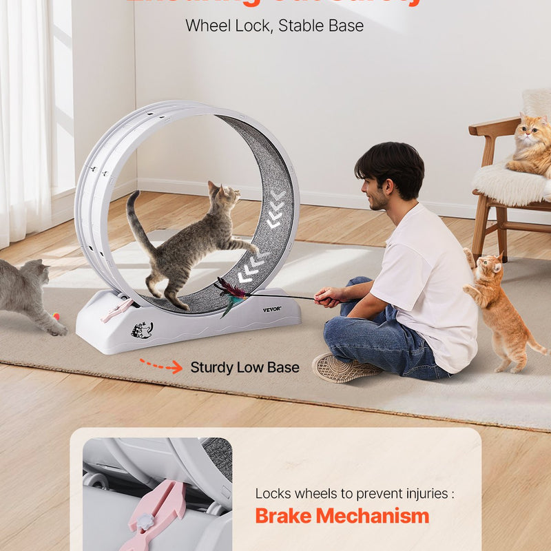 VEVOR VEVOR kaķu vingrošanas ritenis ar 80 cm diametru