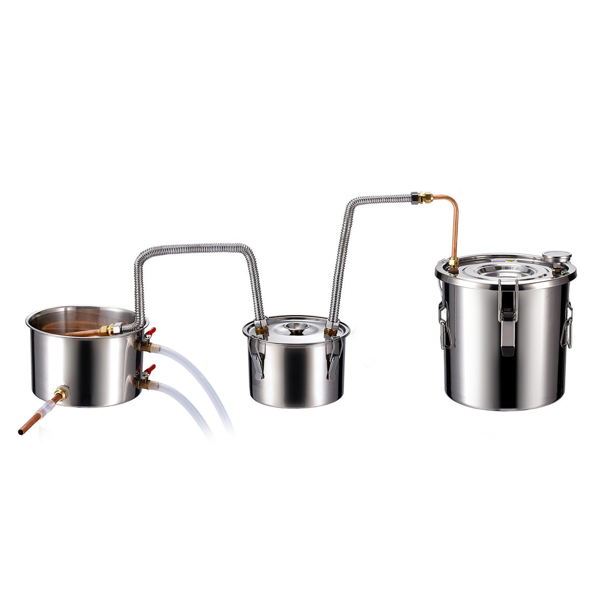 VEVOR Distillation Apparatus 11.4 l with Dual Condensers, Thermometer and 8 W Pump