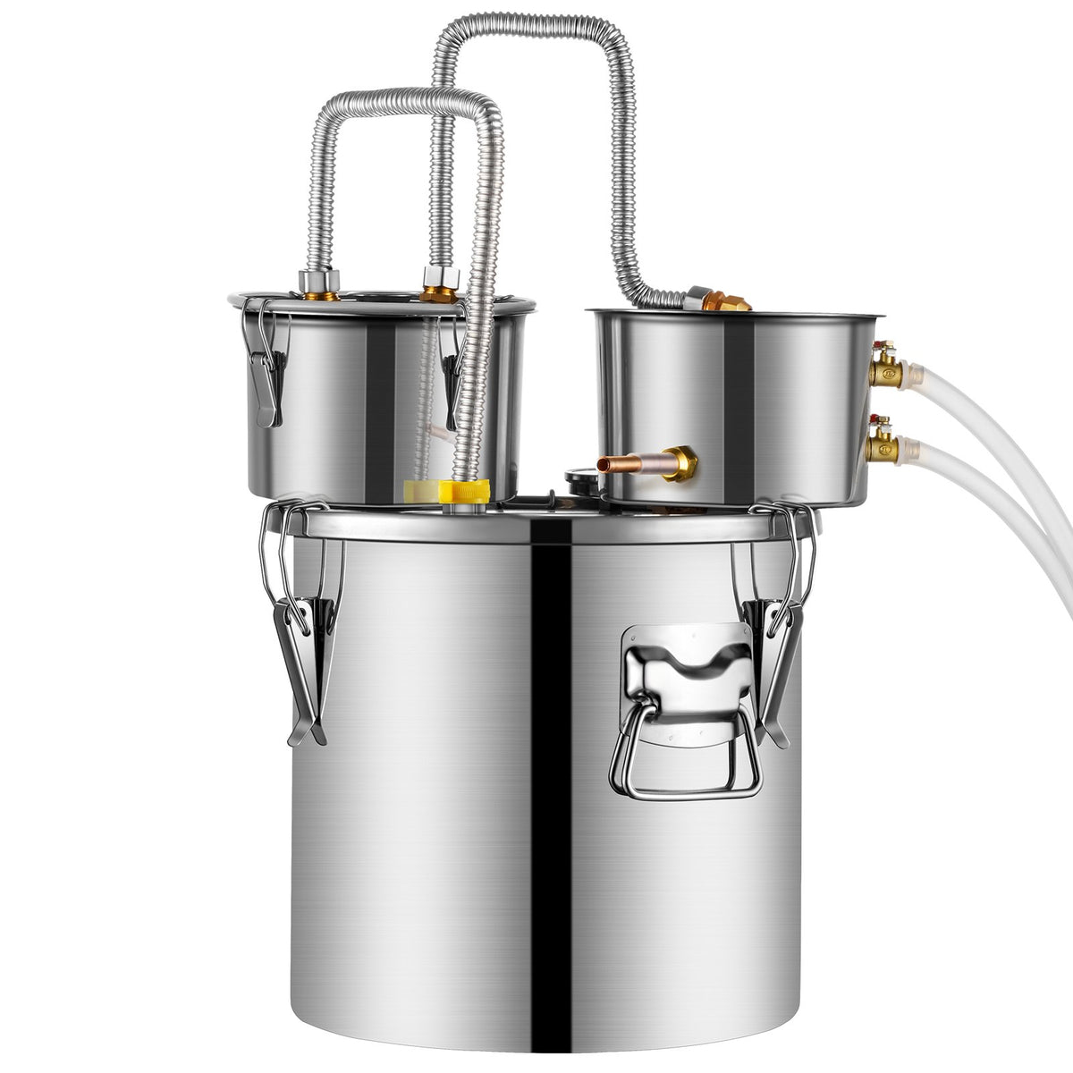 VEVOR Distillation Apparatus 11.4 l with Thermometer and 8 W Pump, for Wine, Brandy and Essential Oils