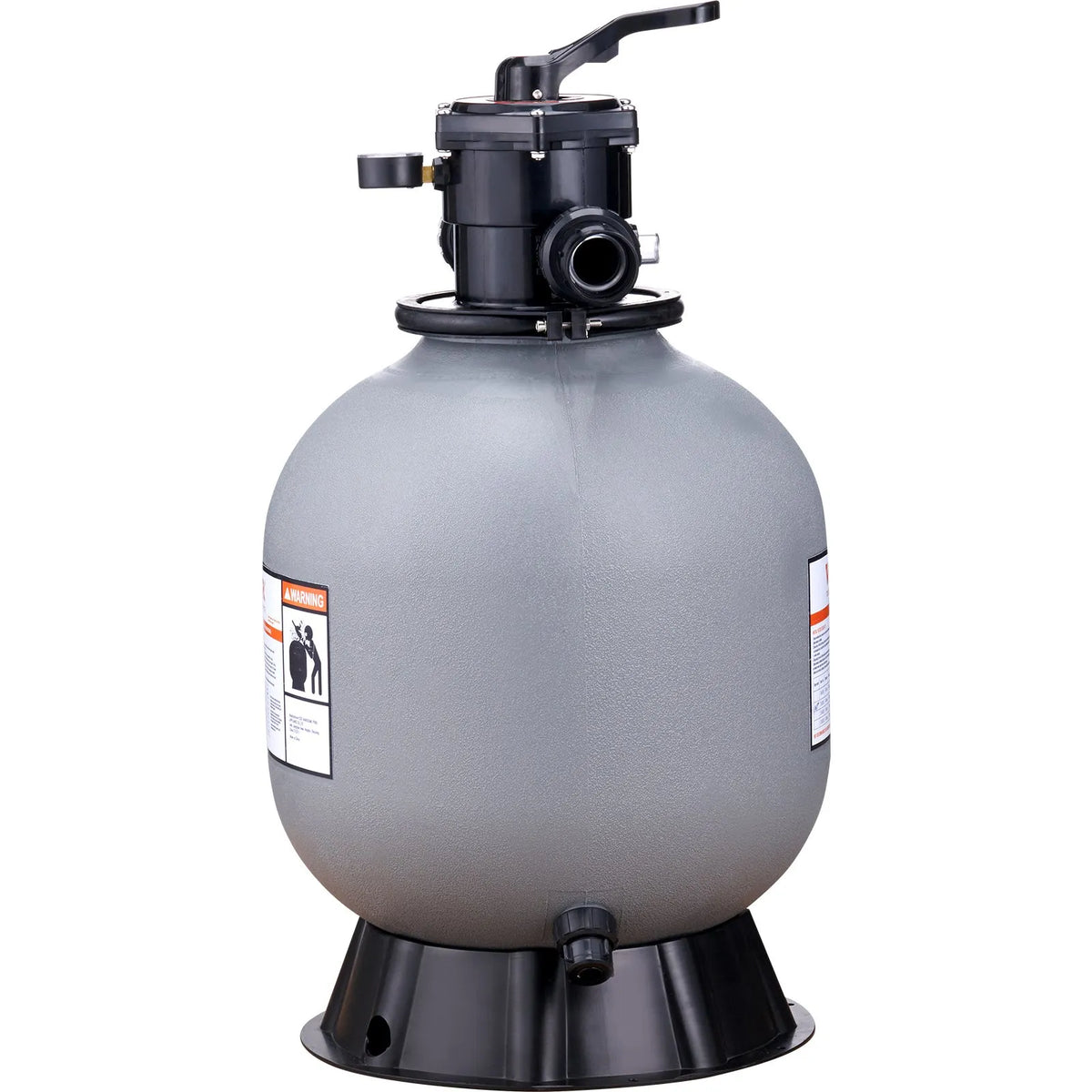 VEVOR Pool Sand Filter 48 cm, Flow up to 10.2 m³/h, Above Ground and In-Ground Pools, 7-Position Multiport Valve (Filter, Rinse, Backwash, Recirculate, Drain, Winter, Closed)