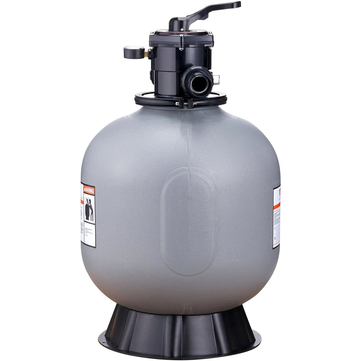 VEVOR Pool Sand Filter System 55.9 cm, Flow Rate up to 12.5 m³/h, for Above-Ground and In-Ground Pools, 7-Position Multiport Valve (Filter, Backwash, Rinse, Recirculate, Drain, Winter Mode, Closed)