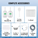 VEVOR profesionāla sniegpārsliņu ledus mašīna, 180 kg/24 h, nerūsējošā tērauda