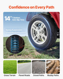 VEVOR smagās klases 4 riteņu mobilitātes skrejritenis senioriem un pieaugušajiem, celtspēja līdz 227 kg, darbības rādiuss līdz 35 km, 3 ātrumu režīmi, 1000 W visurgājējs elektriskais mobilitātes skrejritenis/ratiņkrēsls ar līdz 20° kāpuma spēju