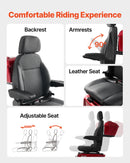 VEVOR smagās klases 4 riteņu mobilitātes skrejritenis senioriem un pieaugušajiem, kravnesība līdz 226,8 kg, nobraukums līdz 35 km, 3 ātrumu režīmi, 1000 W visurgājējs elektriskais mobilitātes skrejritenis/ratiņkrēsls ar kāpuma spēju līdz 20°