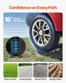 VEVOR smagās klases 4 riteņu mobilitātes skrejritenis senioriem un pieaugušajiem, kravnesība līdz 226,8 kg, nobraukums līdz 35 km, 3 ātrumu režīmi, 1000 W visurgājējs elektriskais mobilitātes skrejritenis/ratiņkrēsls ar kāpuma spēju līdz 20°