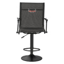 Medību krēsls, 360° kluss rotējošs, viegls slēpņa krēsls ar polsterētiem roku balstiem, regulējamu augstumu, izturīgu tērauda rāmi, 136 kg slodzi, piemērots makšķerēšanai un kempingam