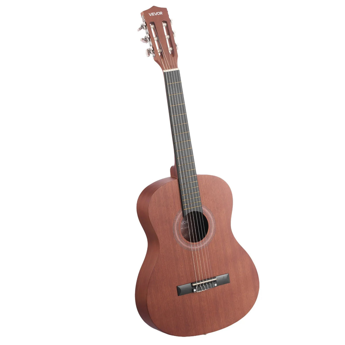 VEVOR Classical Guitar 900 mm with Nylon Strings, Sapele and Rosewood, Beginner Kit with Bag, Strap and Tuner, Natural