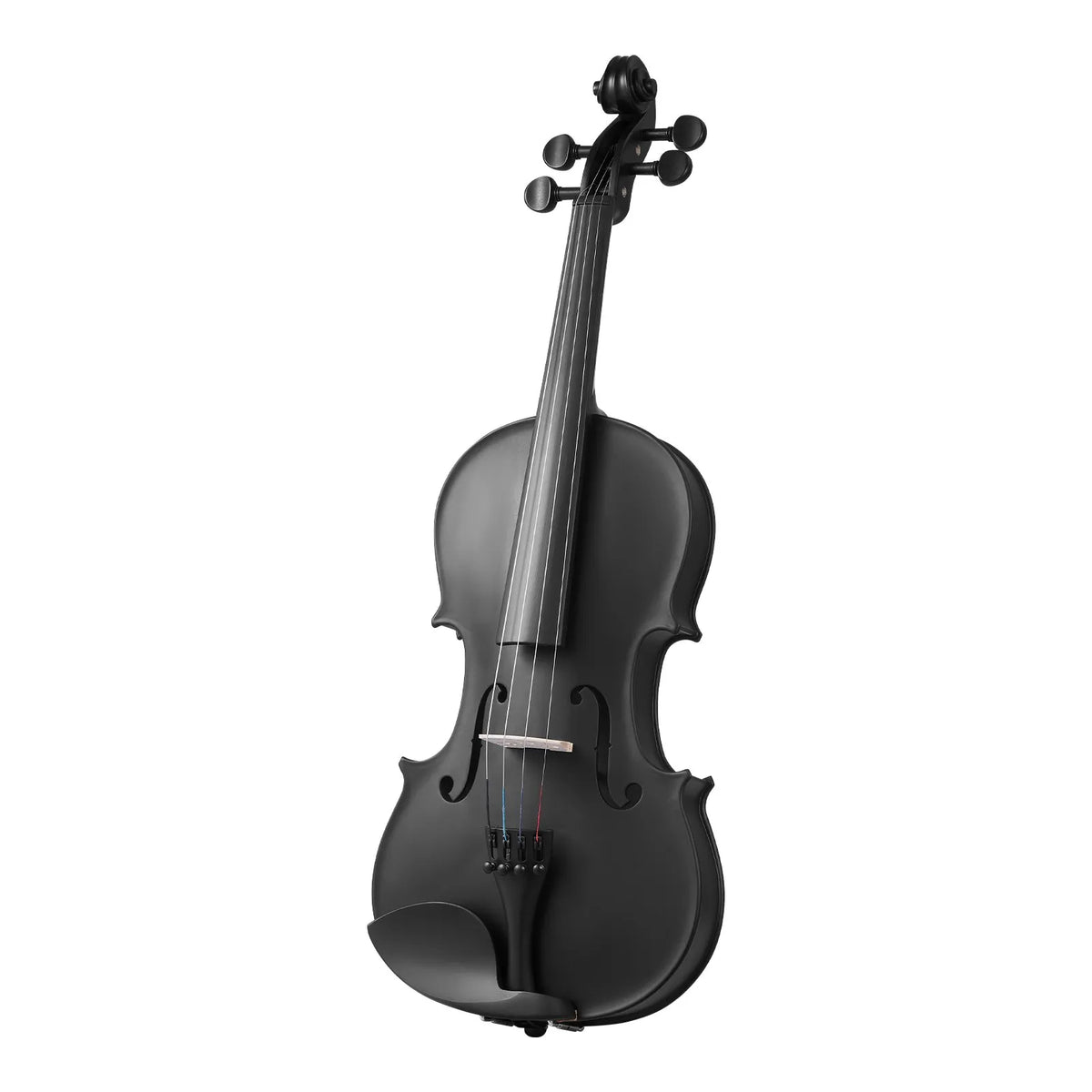 VEVOR Violin 4/4 355 mm Solid Wood Beginner Set with Case and Rosin, Black