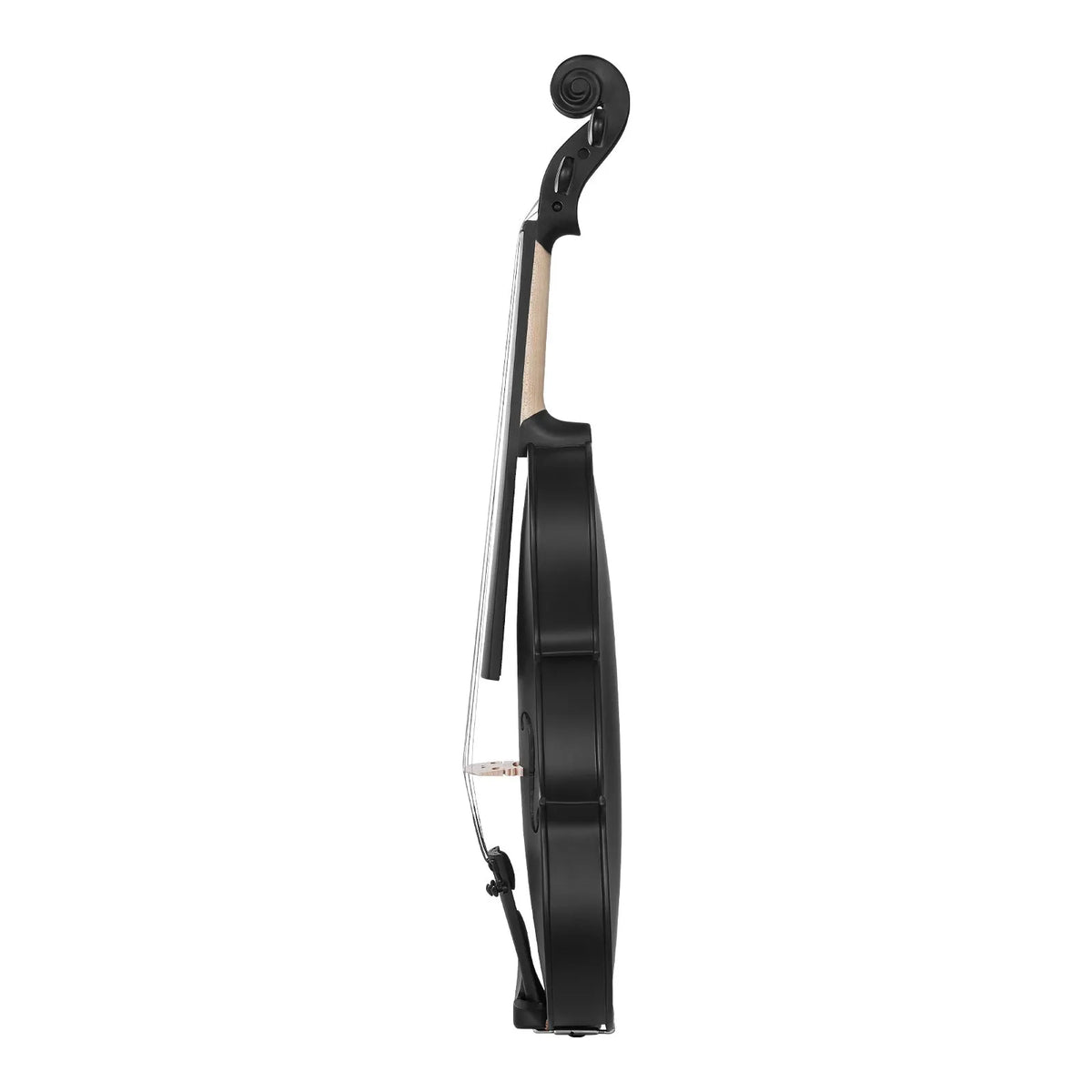 VEVOR Violin 4/4 355 mm Solid Wood Beginner Set with Case and Rosin, Black