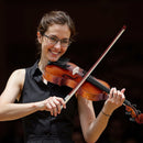 VEVOR 4/4 vijole 355 mm, masīvkoka komplekts iesācējiem, brūns glancēts rakstains dizains