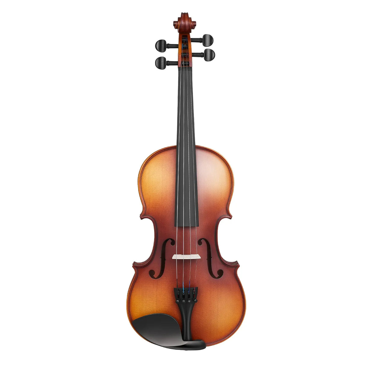 VEVOR Violin 4/4 355 mm Solid Wood Beginner Set Matte Brown